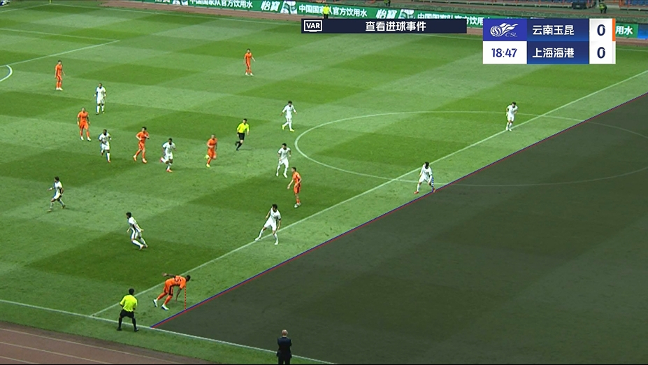 侯永永进球被吹！足协评议：划线错误，评议组无法认定是否越位